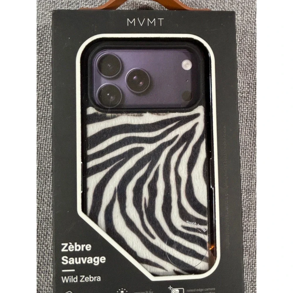 MVMT iPhone 17 Pro Max Phone Case Wild Zebra Animal Print New